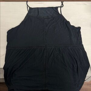 American Eagle Outfitters Black Crochet Trim Cami Tank